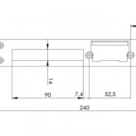 Планка FP37(H1) - INOX - DIN RIGHT